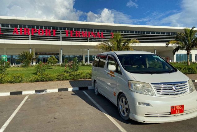 Comfortable taxi transfer in Zanzibar
