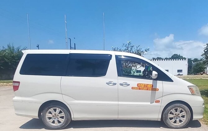 Taxi from Zanzibar airport to Sea Cliff Resort