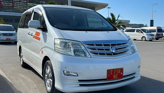 Taxi at Zanzibar Airport