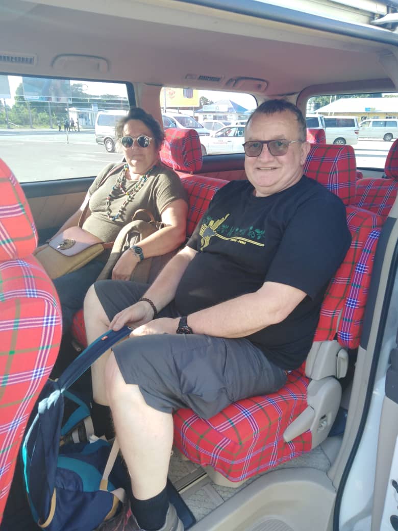 Comfortable tourist taxi in Zanzibar
