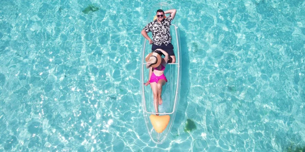 zanzibar transparent kayak