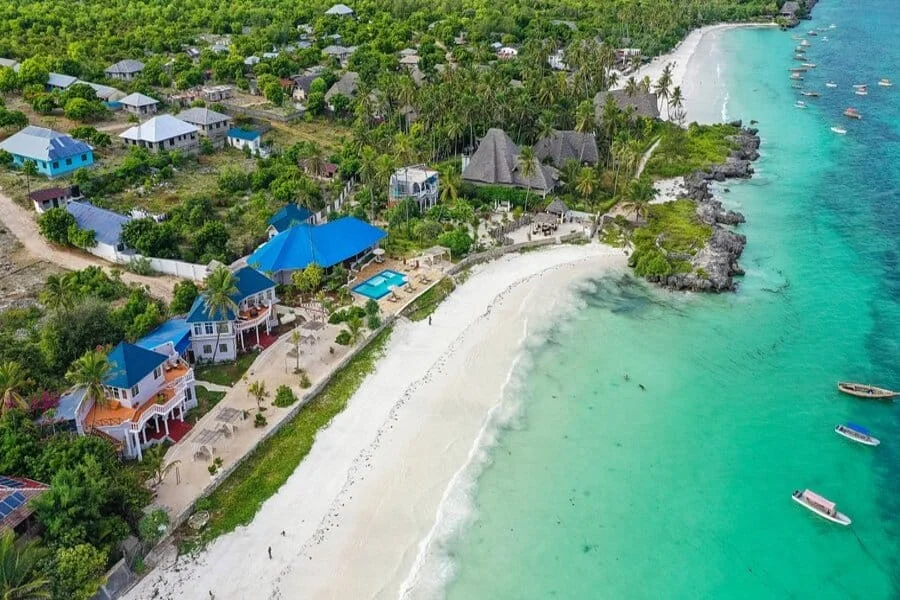 Beautiful Matemwe Beach in Zanzibar